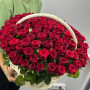 101 красная роза в корзине фото 2